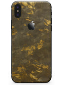 Dirt Covered Golden Plate - iPhone X Skin-Kit