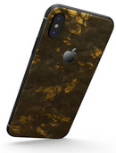Dirt Covered Golden Plate - iPhone X Skin-Kit
