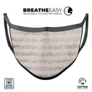 Disappearing Black and White Verticle Stripes - Made in USA Mouth Cover Unisex Anti-Dust Cotton Blend Reusable & Washable Face Mask with Adjustable Sizing for Adult or Child