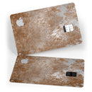 Distressed Silver Texture v10 - Premium Protective Decal Skin-Kit for the Apple Credit Card