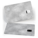 Distressed Silver Texture v11 - Premium Protective Decal Skin-Kit for the Apple Credit Card