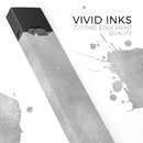 Distressed Silver Texture v11 - Premium Decal Protective Skin-Wrap Sticker compatible with the Juul Labs vaping device