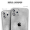 Distressed Silver Texture v11 - Skin-Kit compatible with the Apple iPhone 13, 13 Pro Max, 13 Mini, 13 Pro, iPhone 12, iPhone 11 (All iPhones Available)