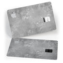 Distressed Silver Texture v13 - Premium Protective Decal Skin-Kit for the Apple Credit Card