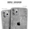 Distressed Silver Texture v13 - Skin-Kit compatible with the Apple iPhone 13, 13 Pro Max, 13 Mini, 13 Pro, iPhone 12, iPhone 11 (All iPhones Available)