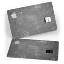 Distressed Silver Texture v14 - Premium Protective Decal Skin-Kit for the Apple Credit Card