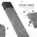 Distressed Silver Texture v14 - Premium Decal Protective Skin-Wrap Sticker compatible with the Juul Labs vaping device