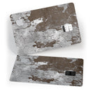 Distressed Silver Texture v16 - Premium Protective Decal Skin-Kit for the Apple Credit Card