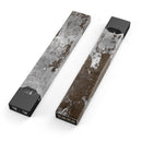 Distressed Silver Texture v16 - Premium Decal Protective Skin-Wrap Sticker compatible with the Juul Labs vaping device