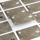 Distressed Silver Texture v3 - Premium Protective Decal Skin-Kit for the Apple Credit Card