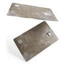 Distressed Silver Texture v3 - Premium Protective Decal Skin-Kit for the Apple Credit Card