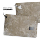 Distressed Silver Texture v3 - Premium Protective Decal Skin-Kit for the Apple Credit Card