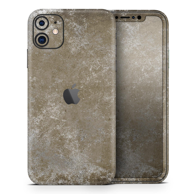 Distressed Silver Texture v3 - Skin-Kit compatible with the Apple iPhone 13, 13 Pro Max, 13 Mini, 13 Pro, iPhone 12, iPhone 11 (All iPhones Available)