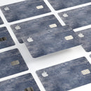 Distressed Silver Texture v4 - Premium Protective Decal Skin-Kit for the Apple Credit Card