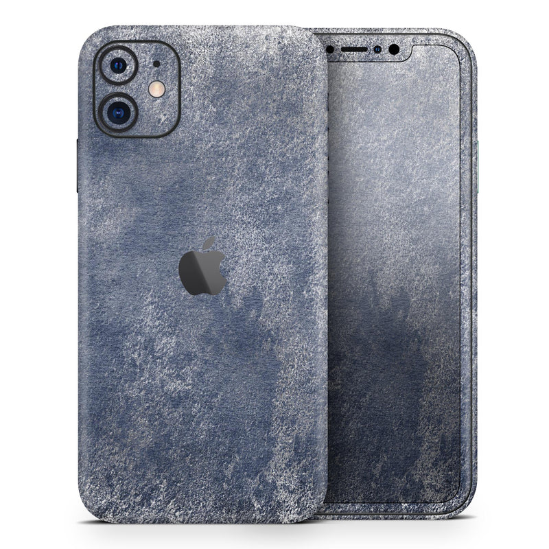 Distressed Silver Texture v4 - Skin-Kit compatible with the Apple iPhone 13, 13 Pro Max, 13 Mini, 13 Pro, iPhone 12, iPhone 11 (All iPhones Available)