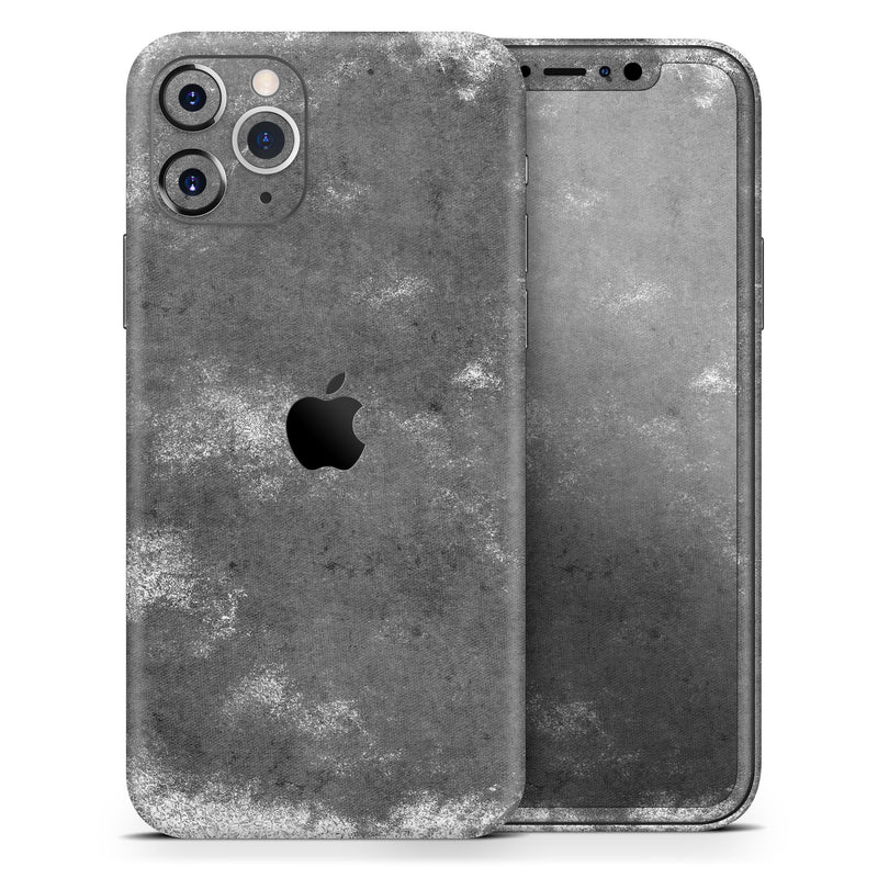 Distressed Silver Texture v5 - Skin-Kit compatible with the Apple iPhone 13, 13 Pro Max, 13 Mini, 13 Pro, iPhone 12, iPhone 11 (All iPhones Available)