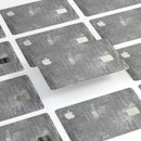 Distressed Silver Texture v7 - Premium Protective Decal Skin-Kit for the Apple Credit Card