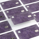 Distressed Silver Texture v9 - Premium Protective Decal Skin-Kit for the Apple Credit Card