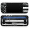 Distressed Wood Patriotic American Flag with Thin Blue Line // Full Body Skin Decal Wrap Kit for the Steam Deck handheld gaming computer