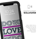 Do What You Love What You Do Pink V2 - Skin Kit for the iPhone OtterBox Cases