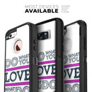 Do What You Love What You Do Pink V2 - Skin Kit for the iPhone OtterBox Cases