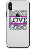 Do What You Love What You Do Pink V2 - iPhone X Skin-Kit
