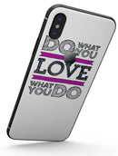 Do What You Love What You Do Pink V2 - iPhone X Skin-Kit