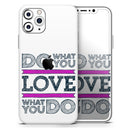 Do What You Love What You Do Pink V2  - Protective Skin Wrap & Decal – Compatible with iPhone SE to iPhone 17 Pro Max (All Models)