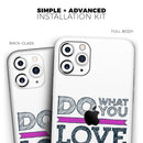 Do What You Love What You Do Pink V2  - Protective Skin Wrap & Decal – Compatible with iPhone SE to iPhone 17 Pro Max (All Models)