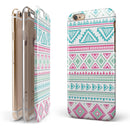 Doodle Aztec Pattern iPhone 6/6s or 6/6s Plus 2-Piece Hybrid INK-Fuzed Case