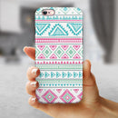 Doodle Aztec Pattern iPhone 6/6s or 6/6s Plus 2-Piece Hybrid INK-Fuzed Case
