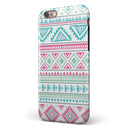 Doodle Aztec Pattern iPhone 6/6s or 6/6s Plus 2-Piece Hybrid INK-Fuzed Case