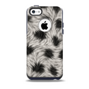Dotted Black & White Animal FurSkin for the iPhone 5c OtterBox Commuter Case