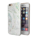 Dotted Mixtured Textured Marble iPhone 6/6s or 6/6s Plus 2-Piece Hybrid INK-Fuzed Case