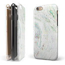 Dotted Mixtured Textured Marble iPhone 6/6s or 6/6s Plus 2-Piece Hybrid INK-Fuzed Case