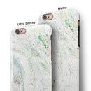 Dotted Mixtured Textured Marble iPhone 6/6s or 6/6s Plus 2-Piece Hybrid INK-Fuzed Case