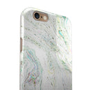 Dotted Mixtured Textured Marble iPhone 6/6s or 6/6s Plus 2-Piece Hybrid INK-Fuzed Case