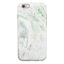 Dotted Mixtured Textured Marble iPhone 6/6s or 6/6s Plus 2-Piece Hybrid INK-Fuzed Case