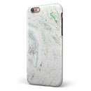 Dotted Mixtured Textured Marble iPhone 6/6s or 6/6s Plus 2-Piece Hybrid INK-Fuzed Case