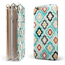 Dotted Moroccan pattern iPhone 6/6s or 6/6s Plus 2-Piece Hybrid INK-Fuzed Case