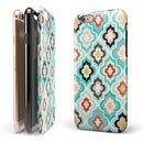 Dotted Moroccan pattern iPhone 6/6s or 6/6s Plus 2-Piece Hybrid INK-Fuzed Case