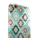 Dotted Moroccan pattern iPhone 6/6s or 6/6s Plus 2-Piece Hybrid INK-Fuzed Case