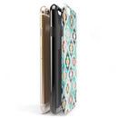 Dotted Moroccan pattern iPhone 6/6s or 6/6s Plus 2-Piece Hybrid INK-Fuzed Case