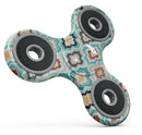 Dotted Moroccan pattern Full-Body Fidget Spinner Skin-Kit