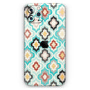Dotted Moroccan pattern - Skin-Kit compatible with the Apple iPhone 13, 13 Pro Max, 13 Mini, 13 Pro, iPhone 12, iPhone 11 (All iPhones Available)