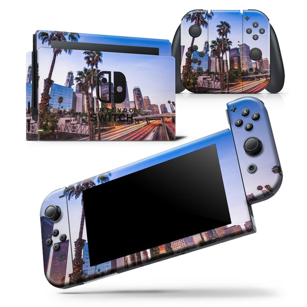 Downtown LA Life V2 - Skin Wrap Decal for Nintendo Switch Lite Console & Dock - 3DS XL - 2DS - Pro - DSi - Wii - Joy-Con Gaming Controller