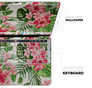 Dreamy Subtle Floral V1 // Skin Decal Wrap Kit Compatible with the Apple MacBook Pro, Pro with Touch Bar or Air (11, 12, 13, 15 & 16" - All Versions Available)