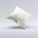 Drenched White Rose ink-Fuzed Decorative Throw Pillow