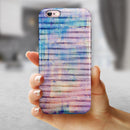 Dripping Blue Paint iPhone 6/6s or 6/6s Plus 2-Piece Hybrid INK-Fuzed Case