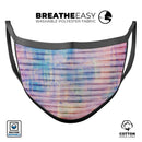Dripping Blue Paint - Made in USA Mouth Cover Unisex Anti-Dust Cotton Blend Reusable & Washable Face Mask with Adjustable Sizing for Adult or Child